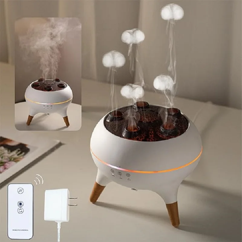 

Essential Oil Diffuser250ML Dancing Jellyfish Aromatherapy Diffuser Humidifier with 7 Colors LED Lights in for Bedroom,Office