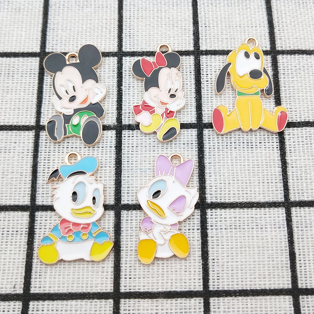 10 قطعة سحر الكرتون لصنع المجوهرات المينا القرط الهاتف المفاتيح سوار قلادة Diy بها بنفسك اكسسوارات سبيكة معدنية مطلية بالذهب #4