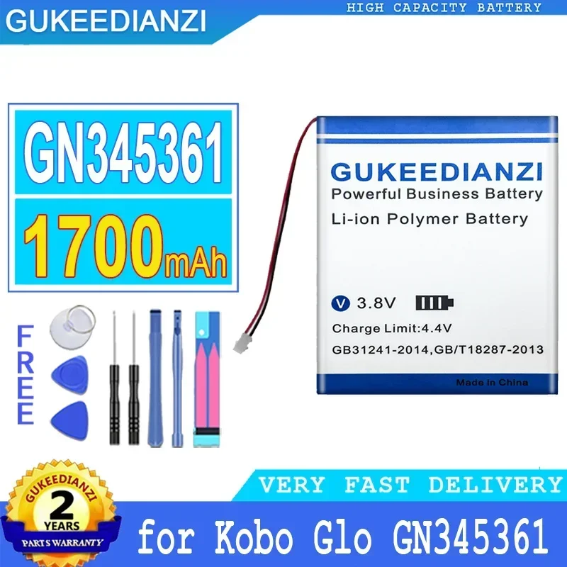 1700mAh E-Book Reader Battery for Kobo Glo Electric Book DR-KB2