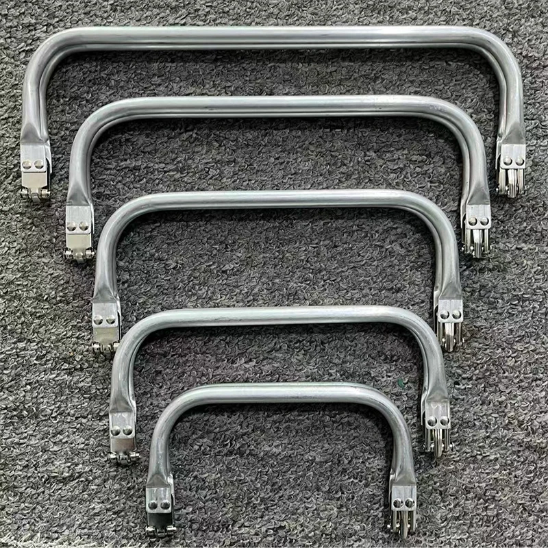 10Pcs 16-30cm Metal Bag Kiss Clasp Aluminium Tube Handbag Handle Purse Frame Woven-bag Clamp Buckle DIY Hardware Accessories