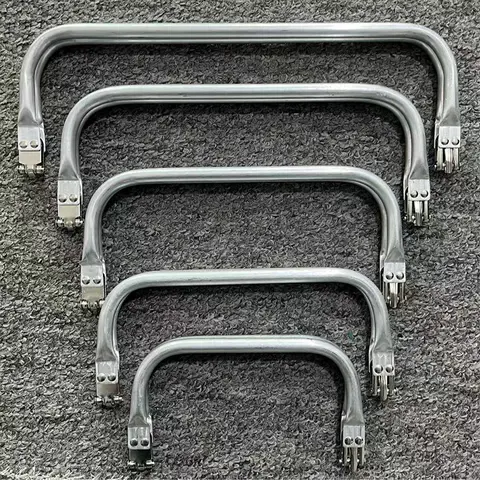 10Pcs 16-30cm Metal Bag Kiss Clasp Aluminium Tube Handbag Handle Purse Frame Woven-bag Clamp Buckle DIY Hardware Accessories