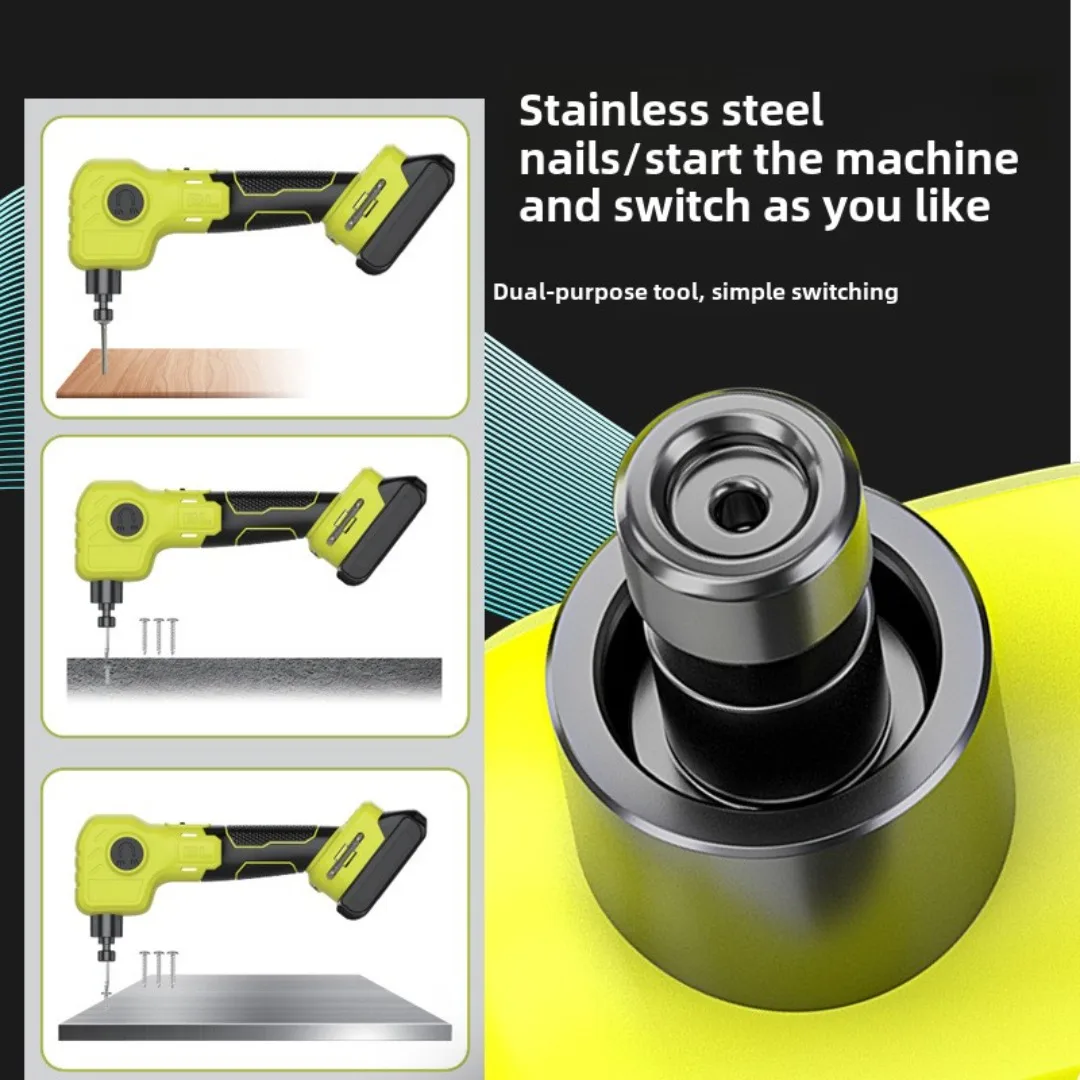 

Brushless Cordless Electric Nail Gun Hammer Drill Driver Rechargeable Lithium-Ion Battery Power Tool for Makita 18V battery