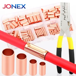 270PCS GT Copper Terminal Connectors Electrical Wire Cable Crimp Connecting Tubular Ferrules or for Lugs Have Heat Shrink Tubing