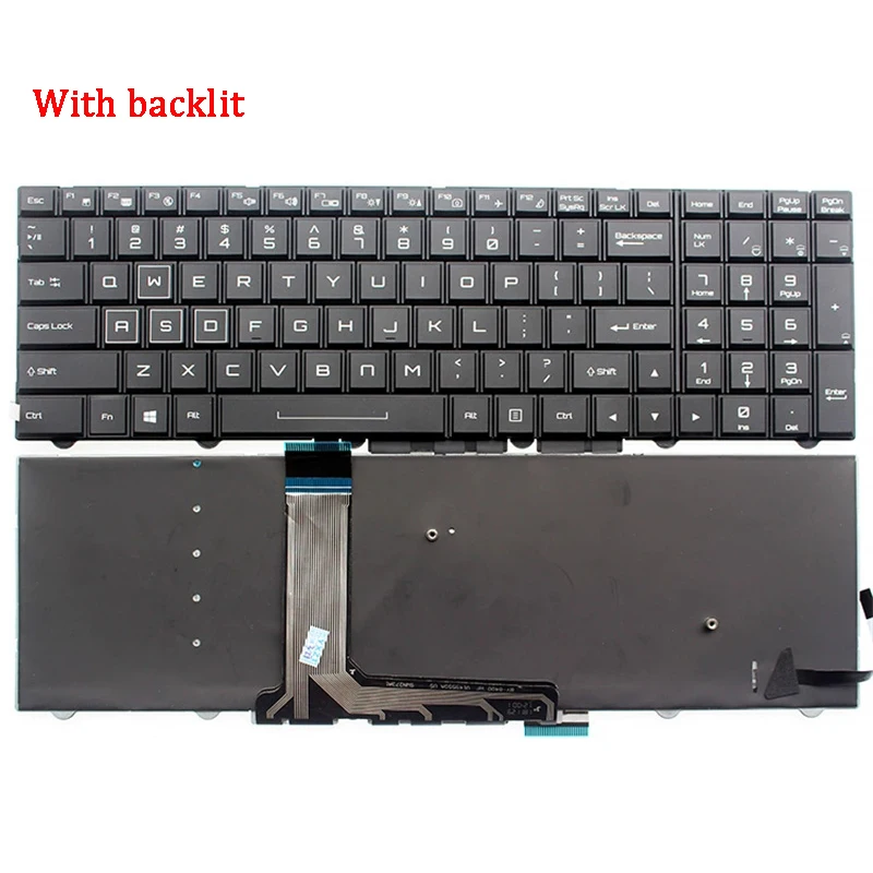 New Laptop Rreplacement Keyboard Compatible for Hasee GX8 GX9 GX10 ZX8 KP7S1 ZX7 SP5D1 CP5S1 V7