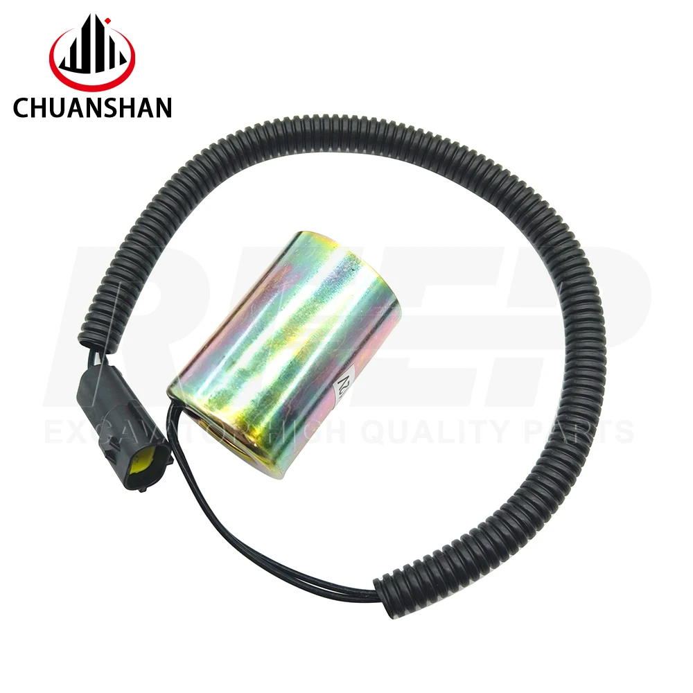 Suitable For  DH60-5 And 60-7 Excavators, Rotary Solenoid Valve Pilot Safety Lock Coil 12V 24V view 4