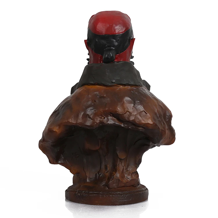 22cm Movie Anung Un Rama Hellboy Comic Figure Resin Statue Hell Boy head bust Doll Model Home Table Decor Ornament Adult Gift