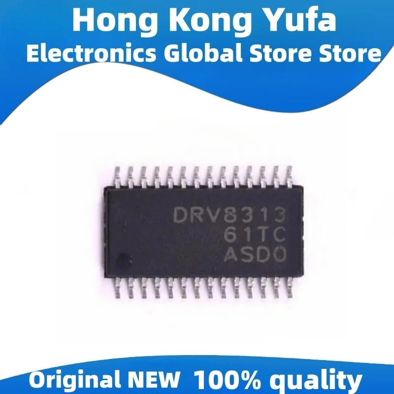 3Pcs New original DRV8313PWPR DRV8313 8V~60V Parallel HTSSOP-28-EP-4.5mm Motor Driver ICs