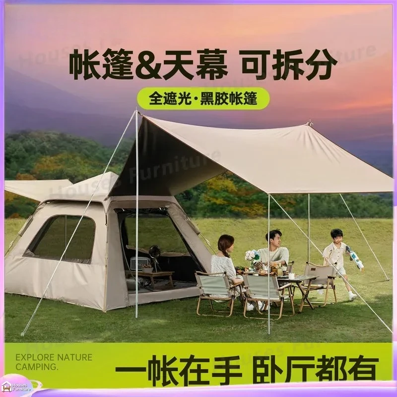 For Automatic Camping Tent Outdoor Full Set Canopy Two in One Overnight Equipment Car Roof Top Tent Awning Shelter