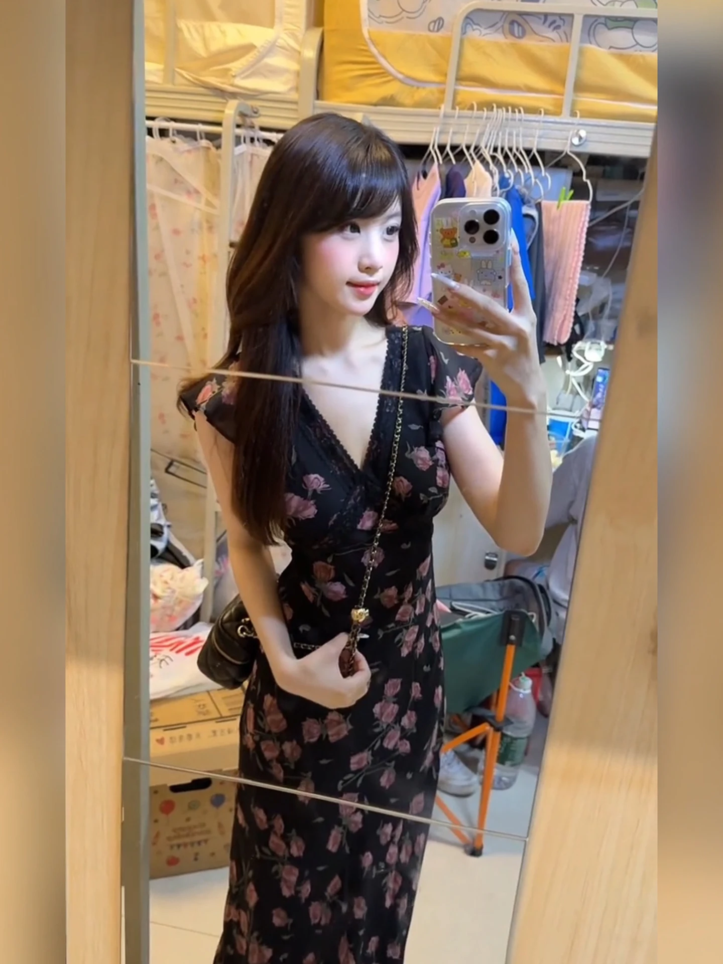 

Летнее повседневное платье макси XZY с принтом «Сладкая роза», V-образным вырезом, приталенное, больших размеров, для отпуска