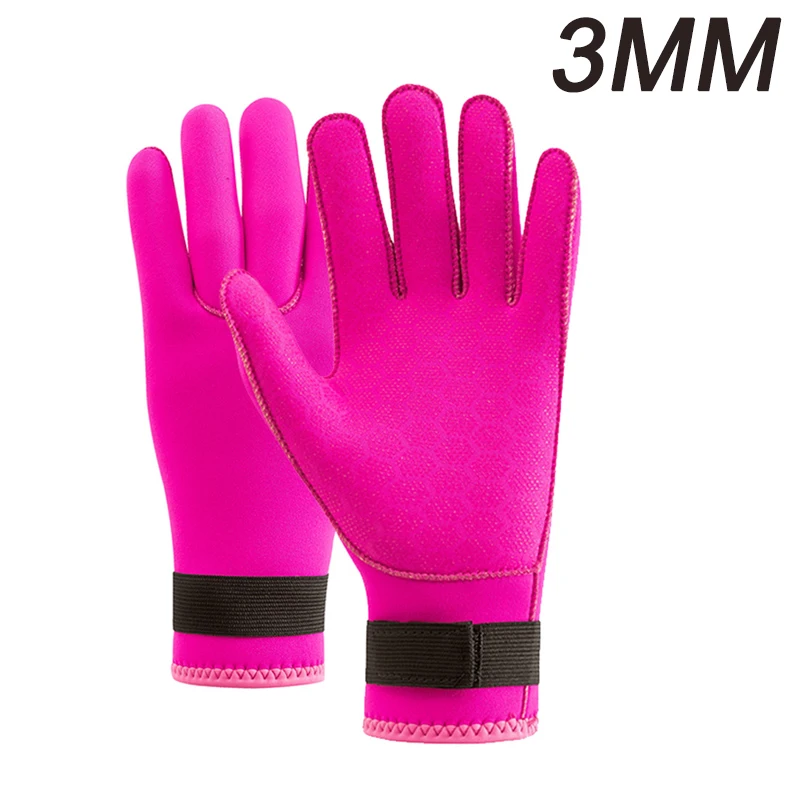 3mm Neoprene Gloves for Diving and Water Sports, Adjustable Wrist Closure, Thermal Insulation,for Kayaking, Snorkeling, Water