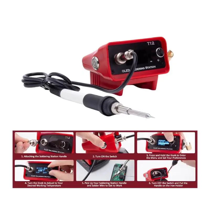 Portable Welding Station, Cordless Welding Iron Station, Fast Heating Digital Display For Milwaukee m18 (Battery Not Included)