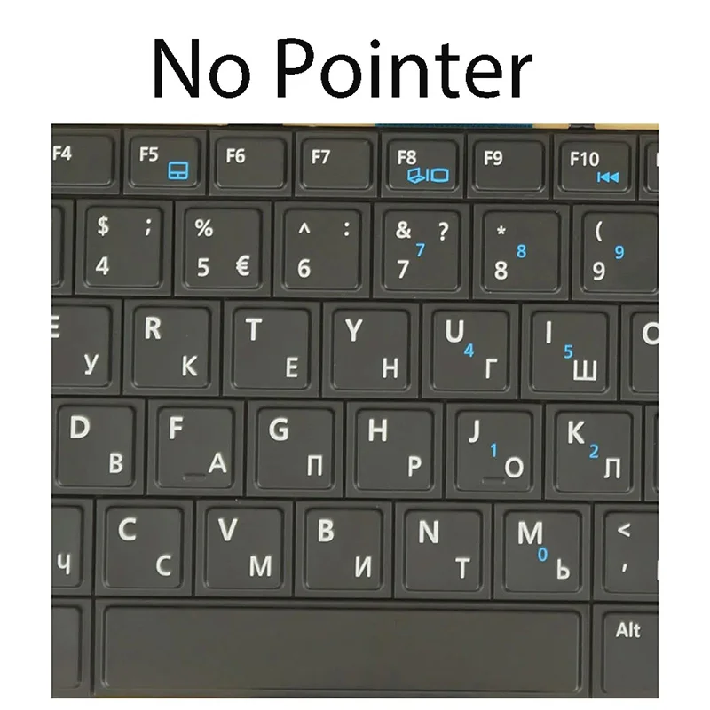 Clavier d'ordinateur portable pour Dell Latitude e7240 e7440, 06vdmv pk130vm1b06 nsk-ldabc 0wgphy pk130vm1b17 rétroéclairé, sans pointeur norwegian russe