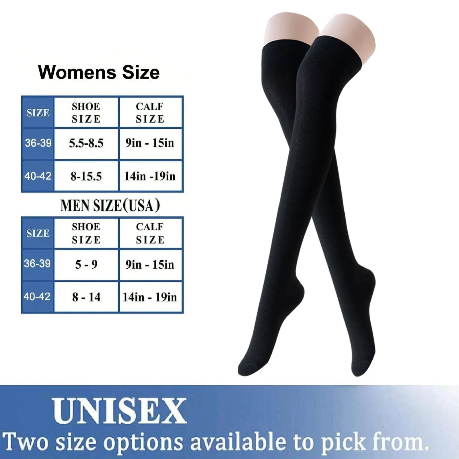 3 ペアブラックベージュホワイト女性女性腿高圧縮ソックス、膝上丈圧縮ストッキングソックススポーツ