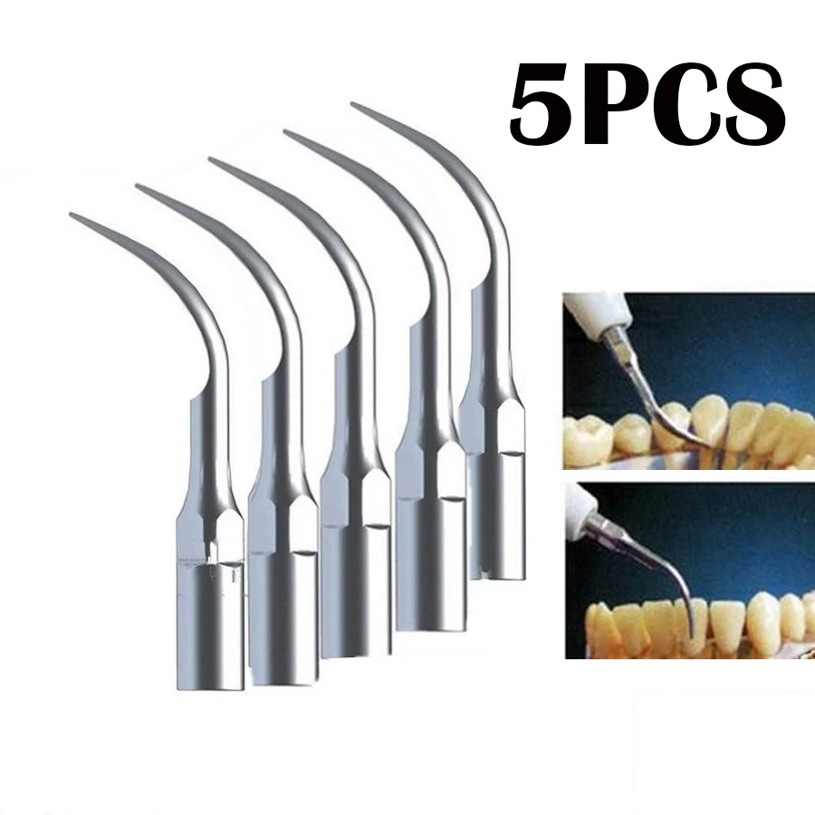 5PCS Dental P1 Ultrasonic Scaler Scaling Tips Handpiece fit EMS Woodpecker