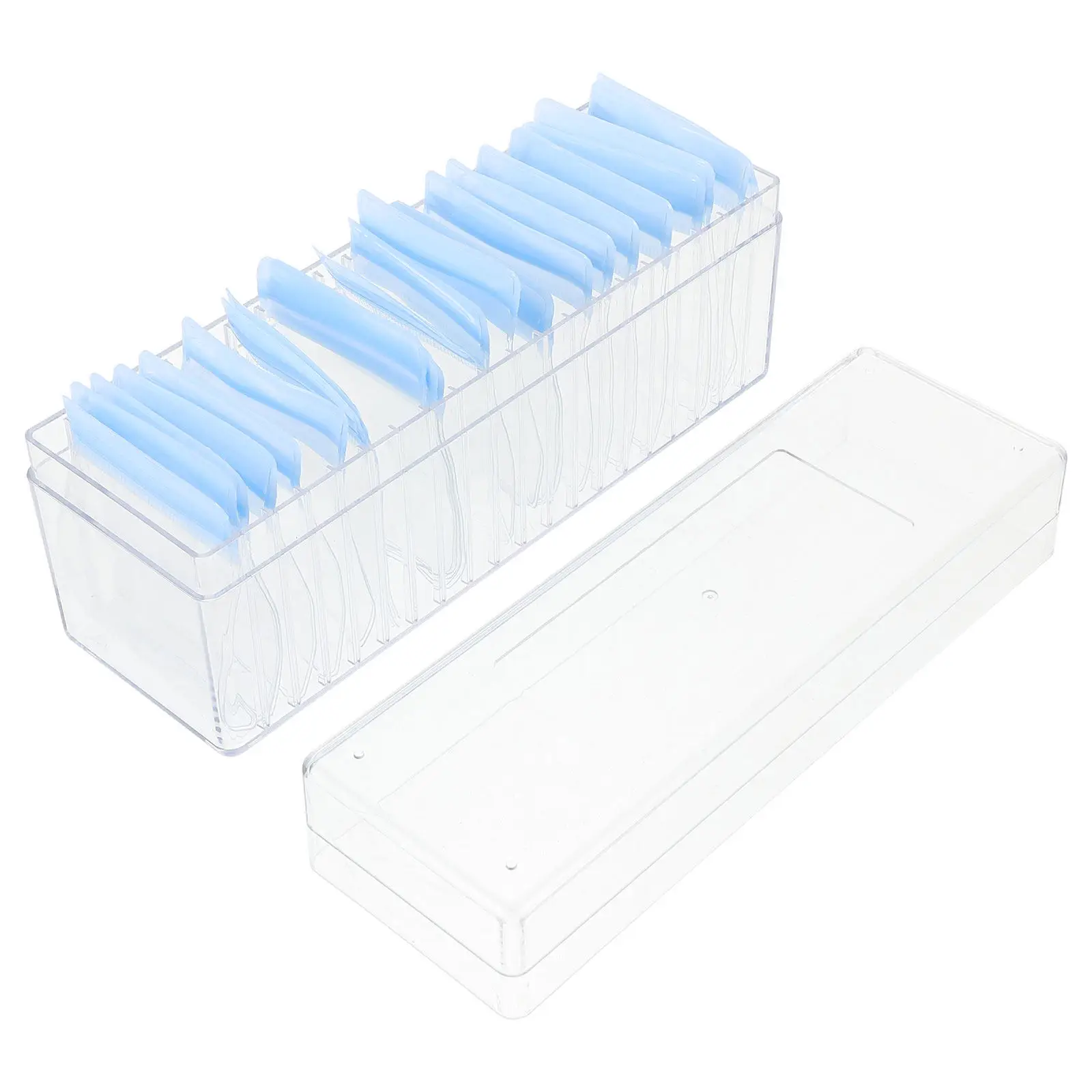 

Набор из 1 прозрачной акриловой коробки для хранения украшений с самозакрывающимися ПВХ-пакетами для серег, колец, ожерелий, портативный дорожный органайзер, стильный дизайн