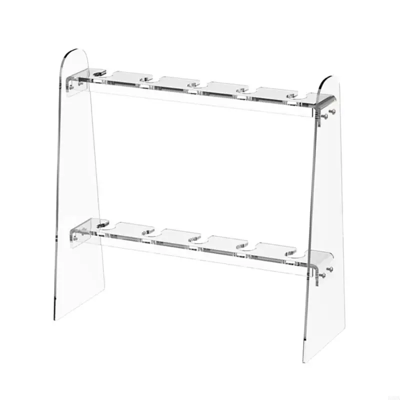 

896A Acrylic Stemwares Rack 2 Layer Champagne Glass Storage Stand for Home Display