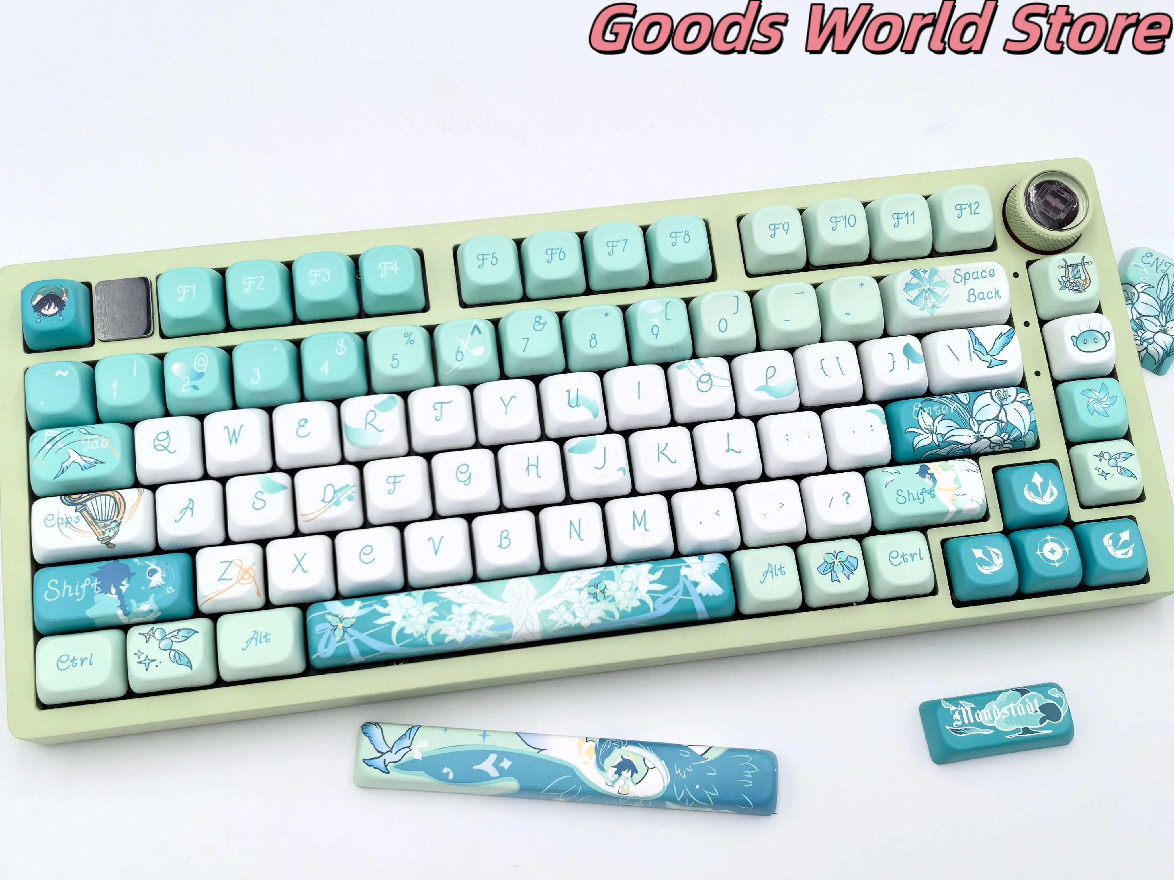 En stock Venti keycap jeu Genshin Impact clavier mécanique keycap Venti Cosplay Costume Anime Halloween cadeau