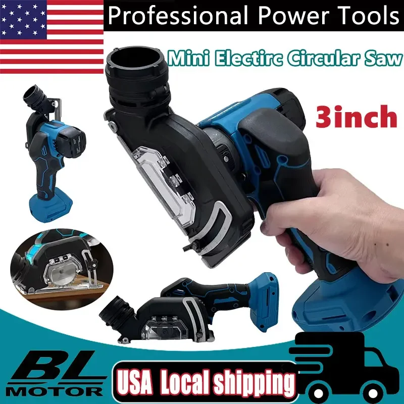 

Подходит Makita 3-дюймовая мини-бесщеточная электрическая циркулярная пила Беспроводная перезаряжаемая ручная электрическая шлифовальная машина Инструмент 18 В Батарея