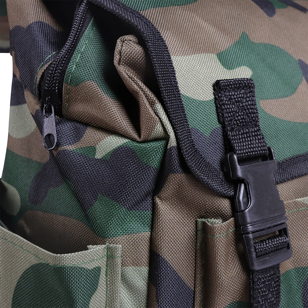Mochila de pesca 2 en 1 con portasillas plegable de gran capacidad - imagen 2