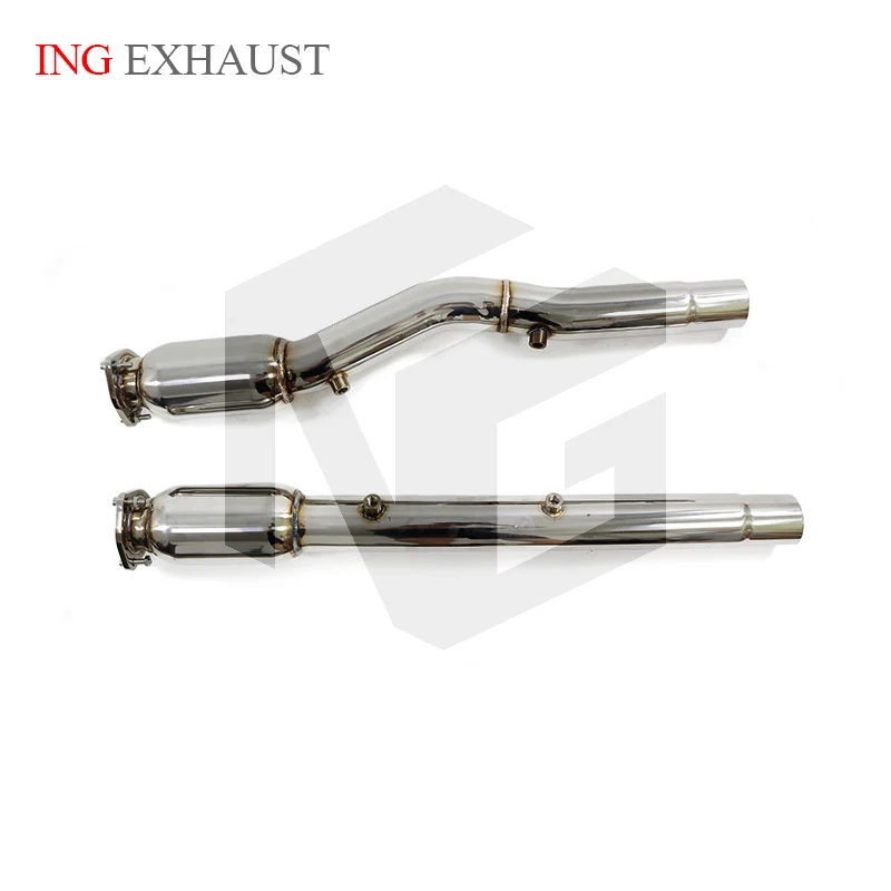 

ING Stainless Steel 304 Exhaust Front Pipe for Audi RS3 TTRS RSQ3 2.5T Heat Shield Tube Middle Car System Flow Performance