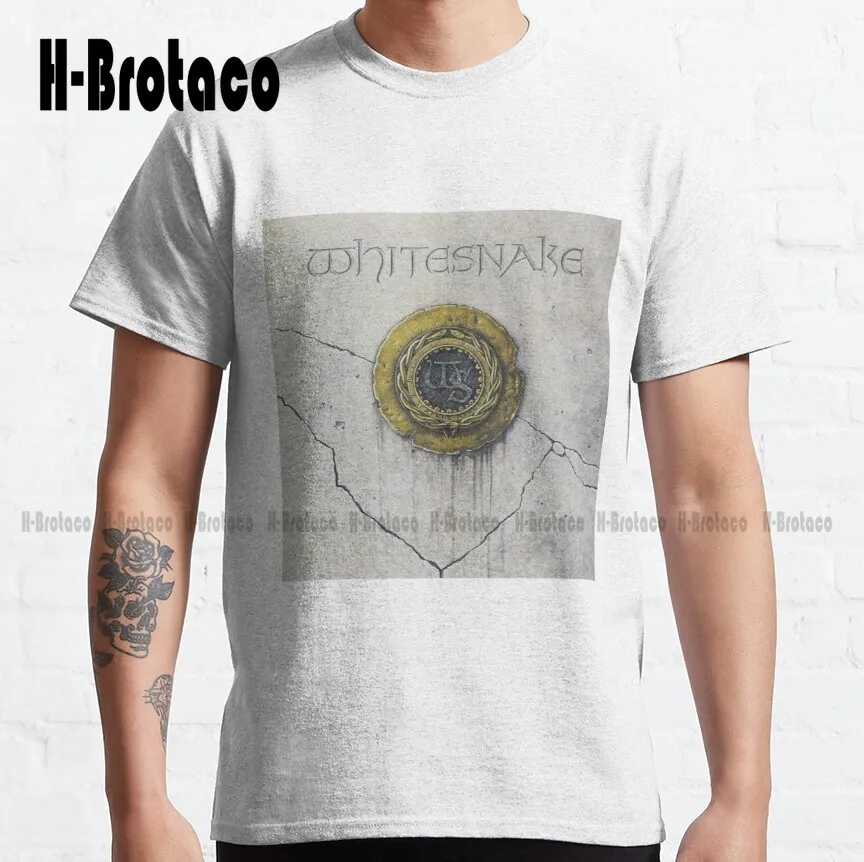 Whitesnake Cracked Wall There Is A Gold Logo Classic T-Shirt T Shirt Dress Women Cotton Outdoor Simple Vintag Casual Tee Shirts