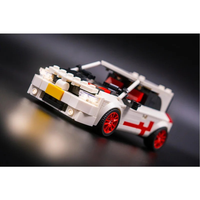 2024 Renault Car Speed Champion Classic Classic Car Building Blocks Brick Boy Racing Model Children's Toy Gift