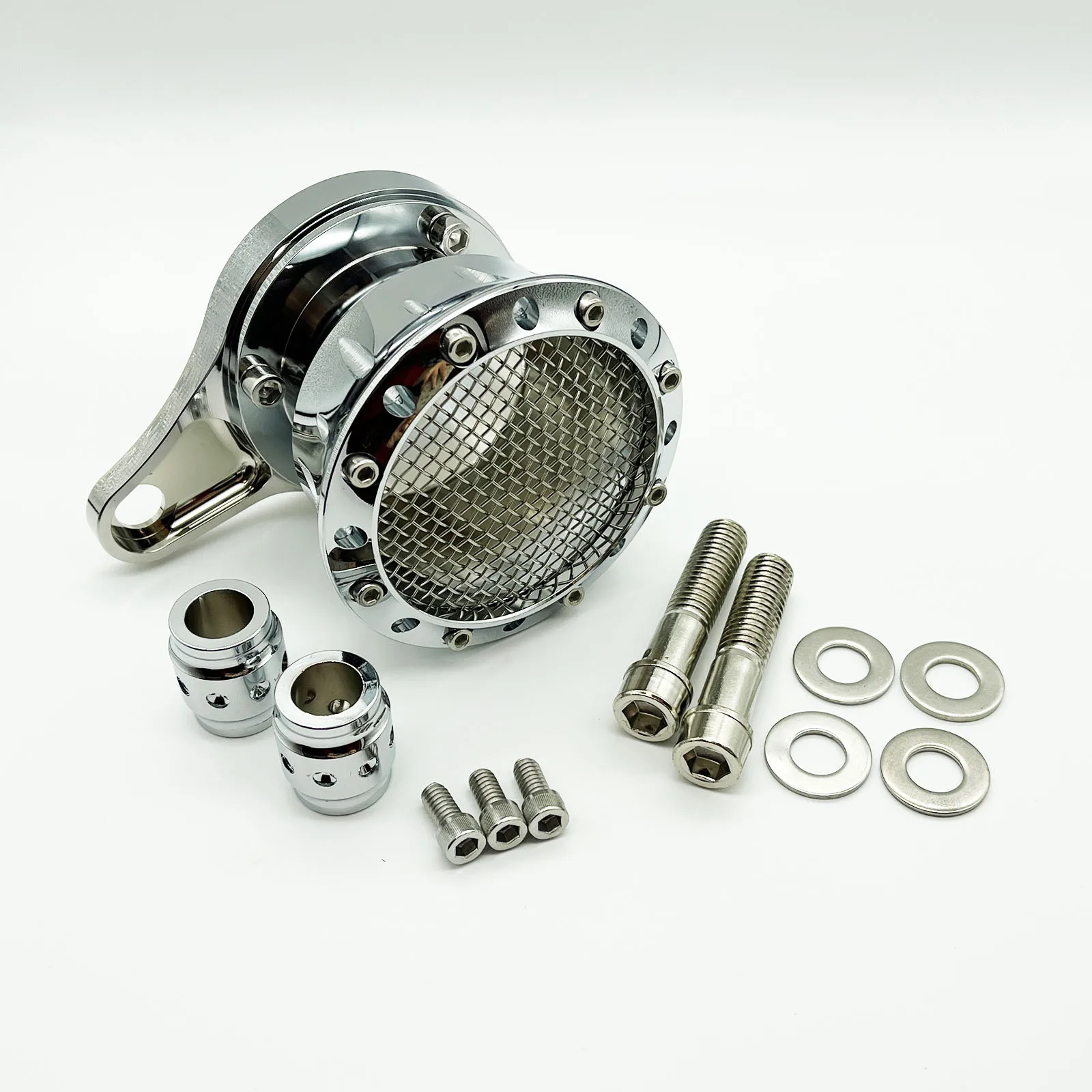 Motorcycle Velocity Stack Air Cleaner Air Filter Intake Black Chrome For Harley Sportster Iron XL883 XL1200 Custom