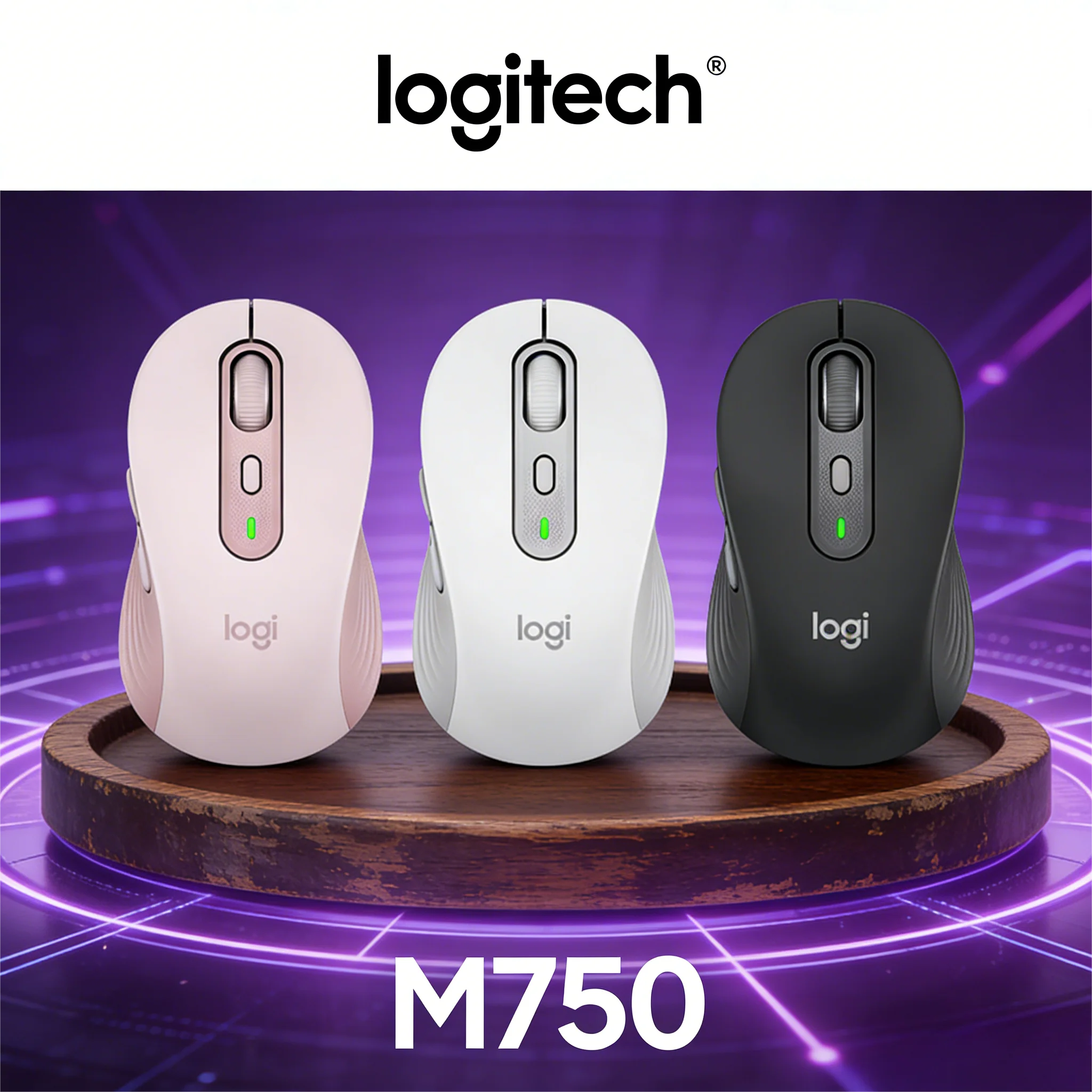 

Беспроводная мышь M750, экономичное, бесшумное, для бизнеса и офиса