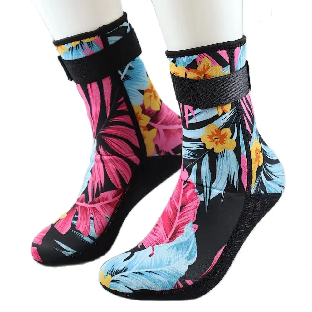 NEW Underwater Winter Scuba Diving Beach Socks 3mm Neoprene Men Women Printing Swimming Warm Non-slip Coral Snorkeling Equipment