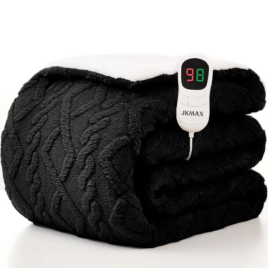 

Электрическое одеяло полноразмерное 72x84 дюйма, с 10 уровнями нагрева и 5 режимами таймера, защита от перегрева, зимний обогреватель