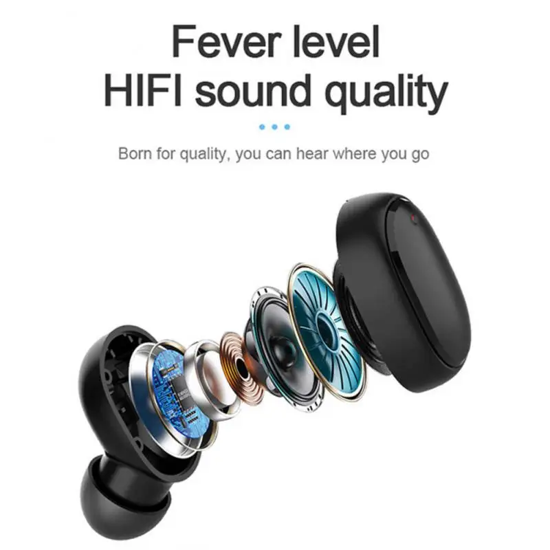 2023 A6S TWS Wireless Bluetooth Headphones Sport in Ear Earphone With Microphone Mini Pods Earbuds Noise Cancelling Headsets