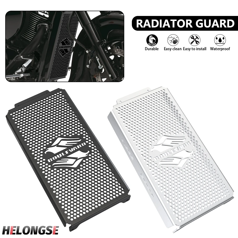 For Suzuki Intruder VL800 Volusia Boulevard C50 M50 2005 - 2024 2023 Motorcycle Thicken Inlay Chrome Radiator Grill Guard Cover