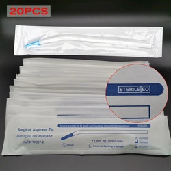 20Pcs Dental Clinic Surgical Suction Tips Disposable Suction Tube Long Slim Type Dental Surgical Tool Instrument