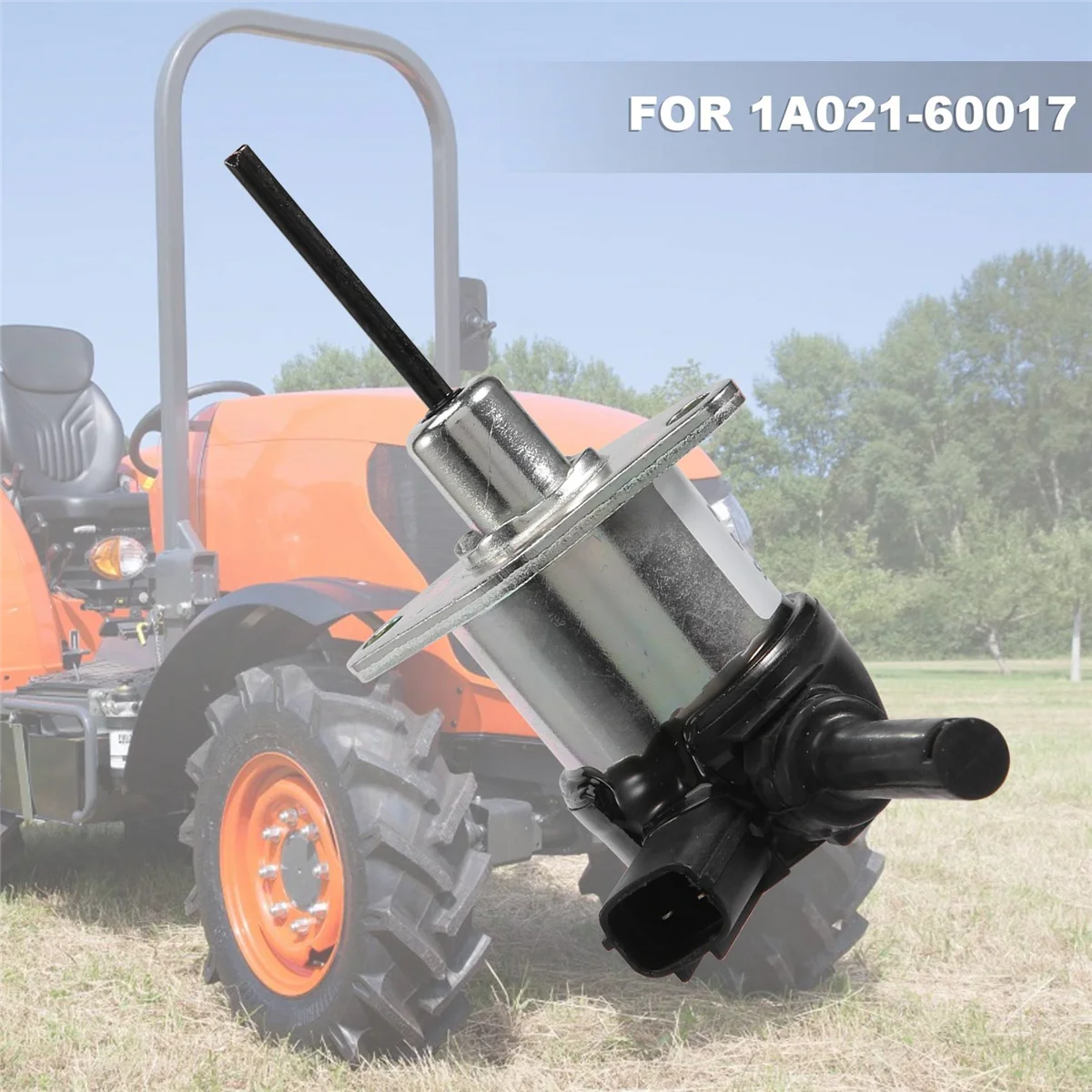 Combustível desligado solenóide, Kubota D1503, D1703, D1803, Trator Mower Substituir, 12V, 1A021-60017