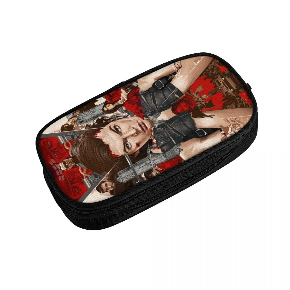 Custom Residented Evil Horror Game Pencil Cases Large Capacity Umbrellas Corporations Pencil Pouch Students Stationery view 3