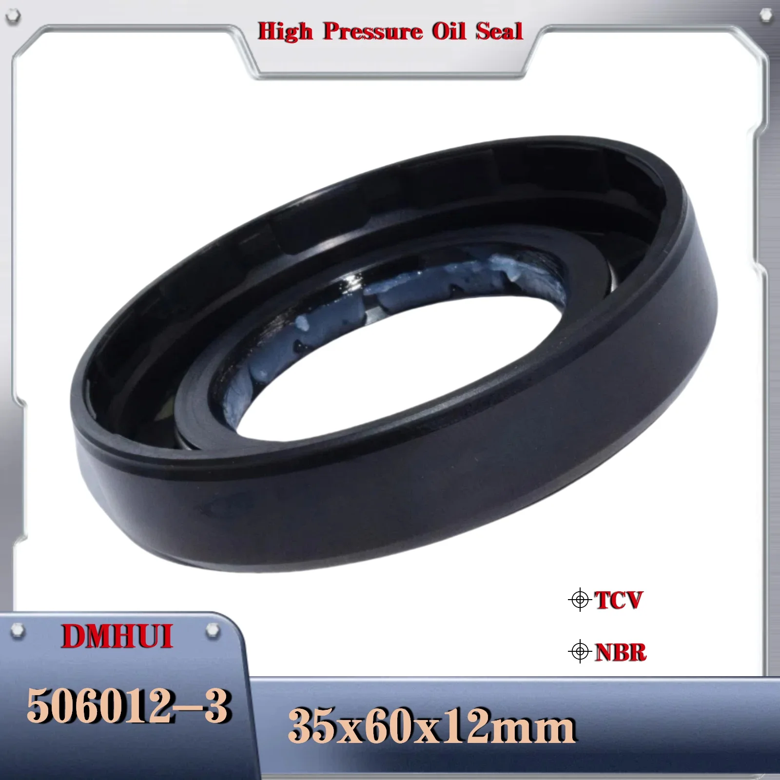 High Pressure Oil Seal Model 35*60*12 or 506012-3 Shaft oil seal 35x60x12 TCV For  Hydraulic pump or motor Oil seal
