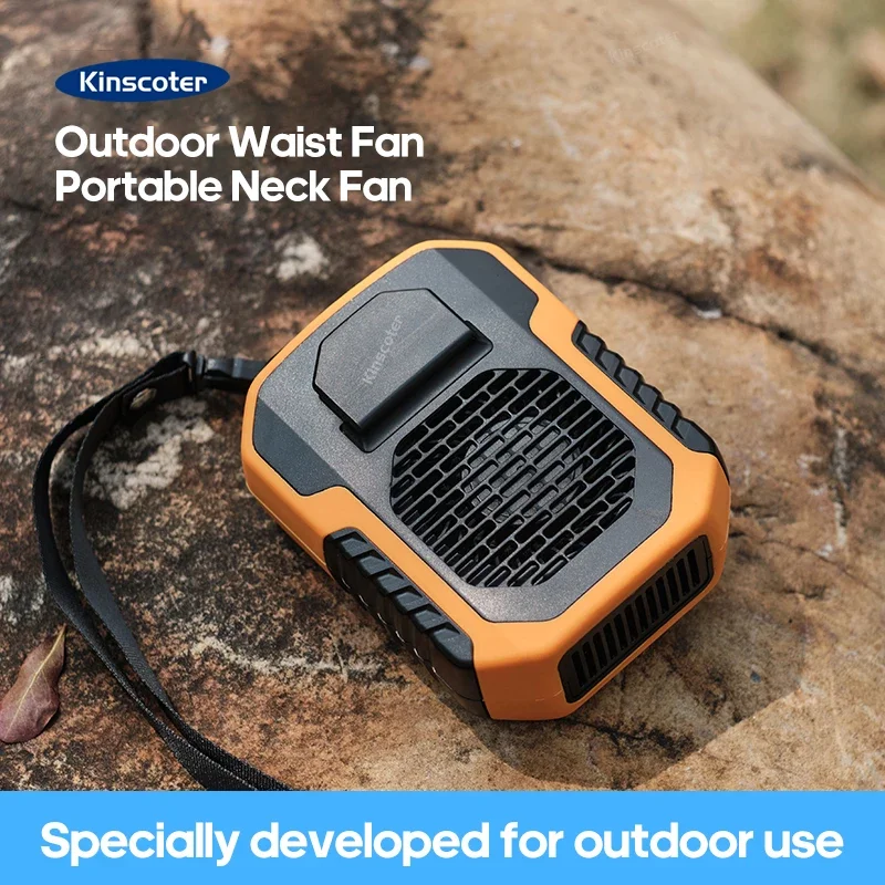 6000mAh Rechargeable Neck/Waist Fan for Outdoor Sports