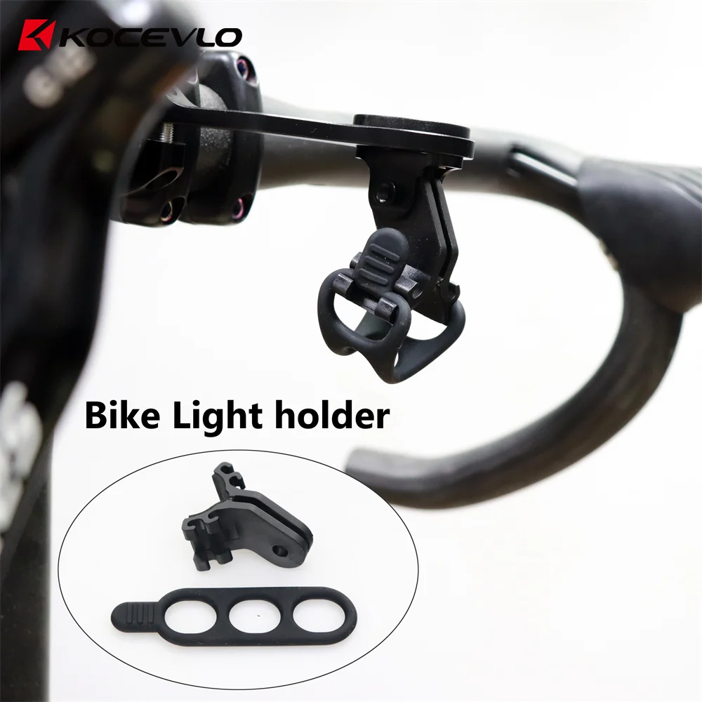 KOCEVLO Bicycle Aluminium Computer Extended Out Front Stand Handlebar Mount Camera Bracket Fits GoPro Sports Camera For  Garmin