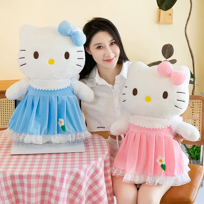 40cm Giant Size Cute New Princess Dress Kitty Cat Doll Children's Sleeping Pillow Cat Pillow Plush Toy Cartoon Doll Girl Gift