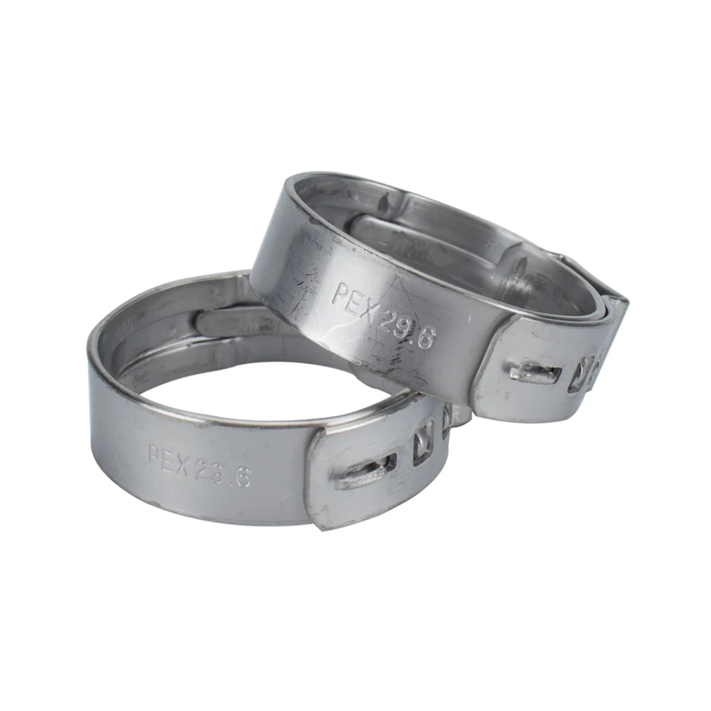 

10pcs Single Ear Clamp Hose Clamps Stainless Steel Heavy Duty Gas Pipe Cable Tube Fuel Lines Home Automotive Industrial Boat