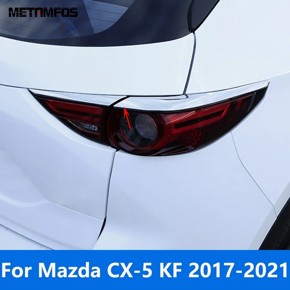 

Задний фонарь, лампа для век и бровей для Mazda CX-5 CX5 KF 2017 2018 2019 2020 2021, хромированная полоса заднего фонаря, молдинг, накладка, автомобильные аксессуары