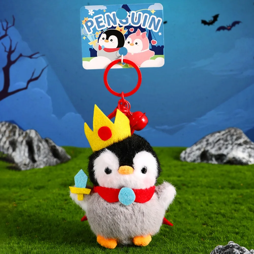 

PP Cotton Plush Penguin Keychain Collection Comfortable Princess Penguin Pendant Hanging Fluffy Soft Stuffed Animal Keyring