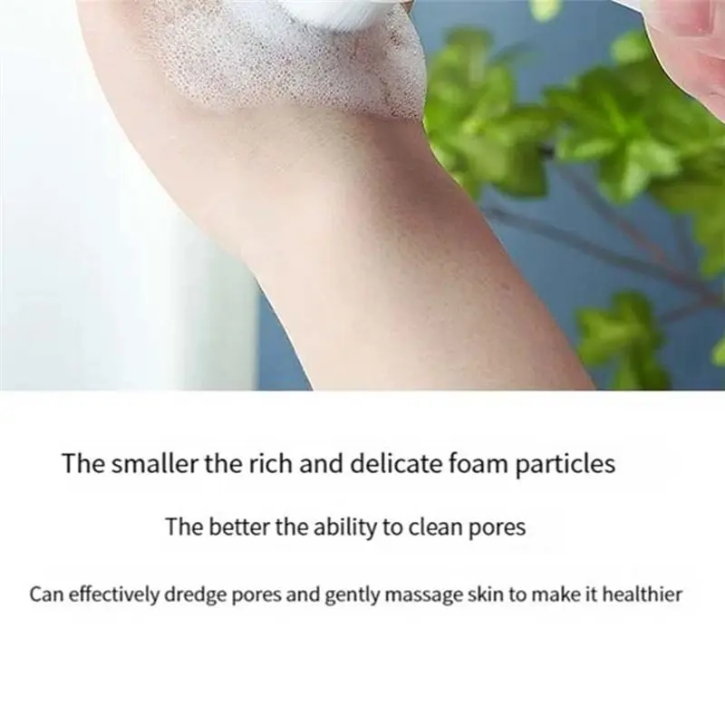 منظف الوجه على الوجهين A94E-3D، فرشاة تدليك يدوية للوجه، منظف للوجه بشعيرات ناعمة على الوجهين #5