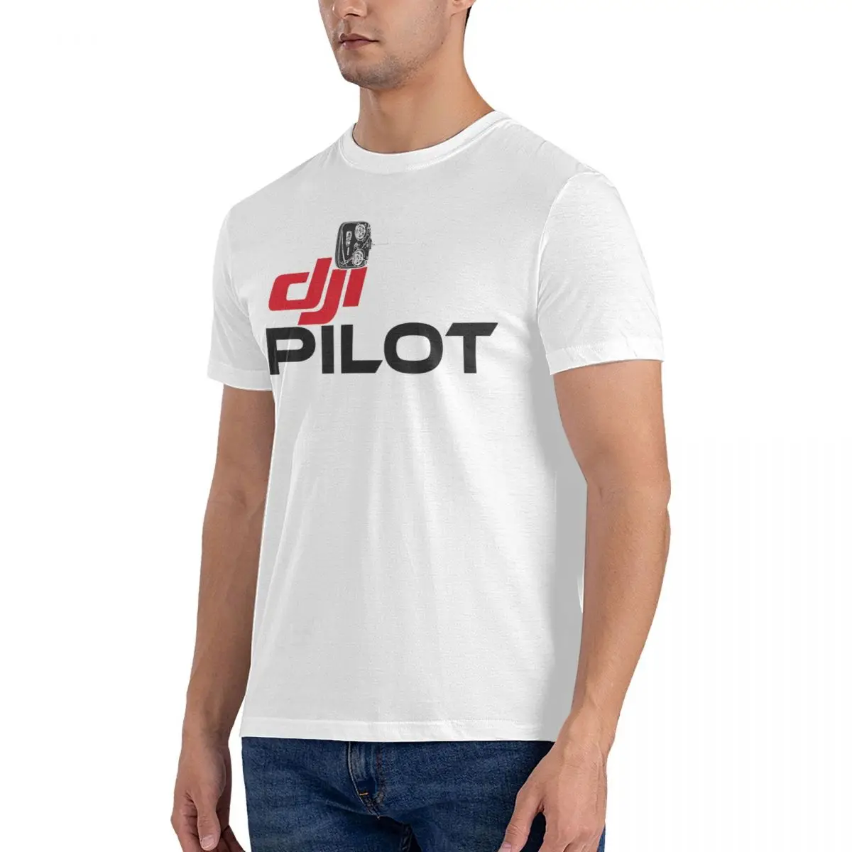 Men's T-Shirt DRONE PILOT And More Cotton Tee Shirt Short Sleeve DJ T Shirts Round Neck 4XL 5XL mens clothing official-website