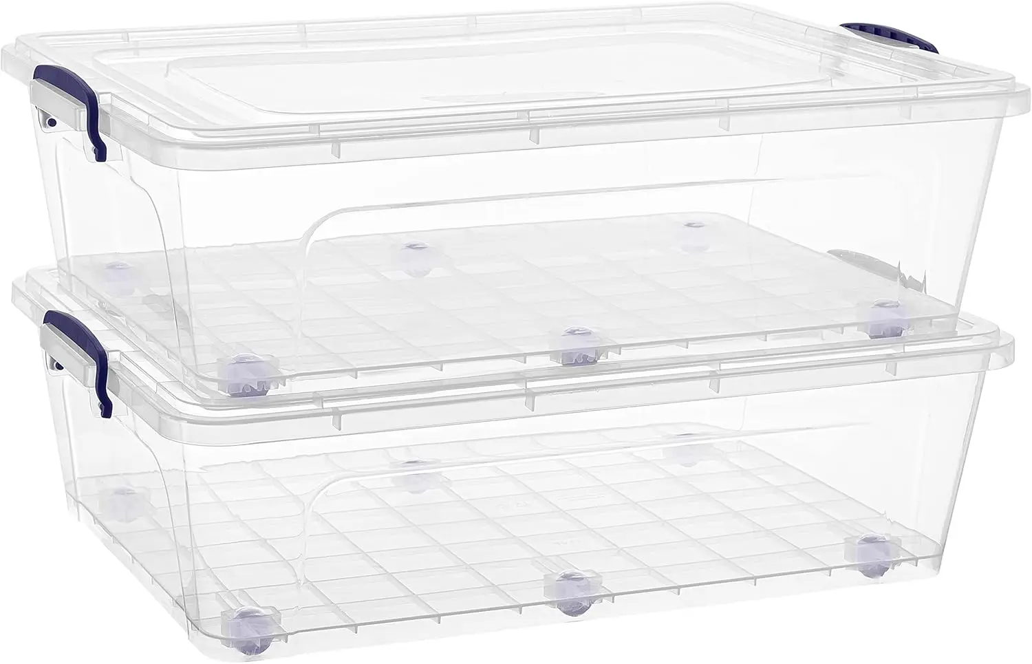 

Storage Bins with Lids, Clear Plastic Containers for Organizing, Stackable Totes, BPA Free, Odor Free, Organizer Boxes,Hot Sale