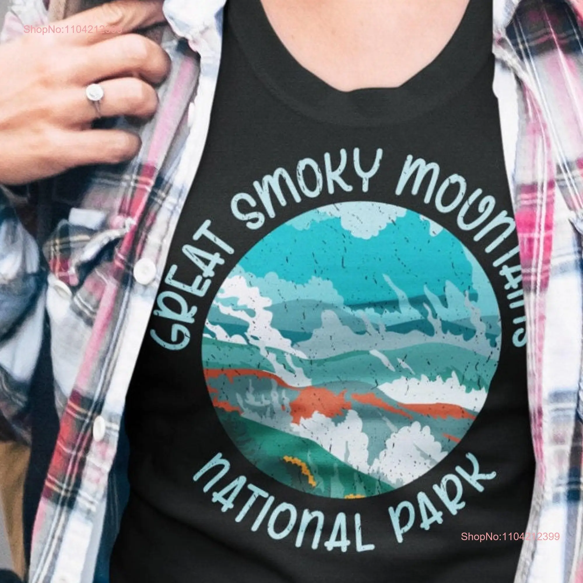 Great Smoky Mountains T shirt North Carolina National Park Camping and Hiking tees long or short sleeves