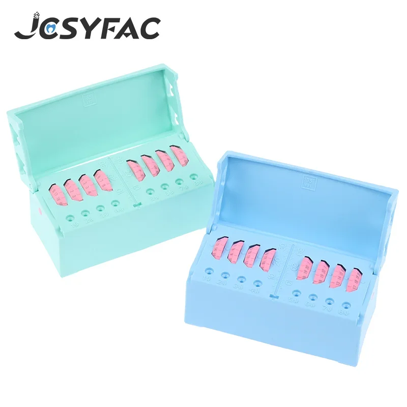 

1PCS 8 Holes Endodontic File Drill Stand Endo Block Organizers Dental Root Endo Files Holder Ruler Burs Box Clinic Instrument
