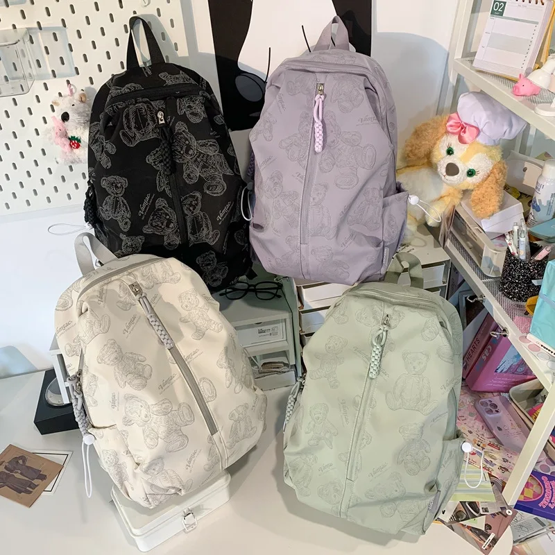 Summer New Large Capacity Backpack Fashion Digital Print Simple Men's Student Backpack Double Shoulder Bag For School And Travel