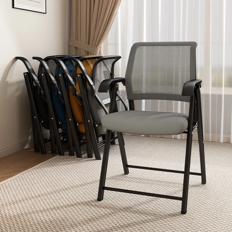 Computer Chair Installation-free Comfortable Office Home Foldable Small Mesh Chair Meeting Staff Training Breathable Chair