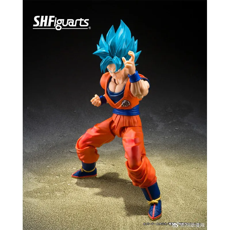 Bandai S H Figuarts Dragon Ball Son Goku Super Saiyan God Blue Power Beyond Limit Collectible Articulated Action Figure - view 3